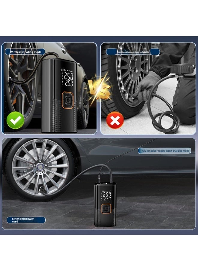 Portable wireless 120W High Pressure Electric Tire Inflator, Digital Car Air Compressor with 150psi ABS Material - Image 3